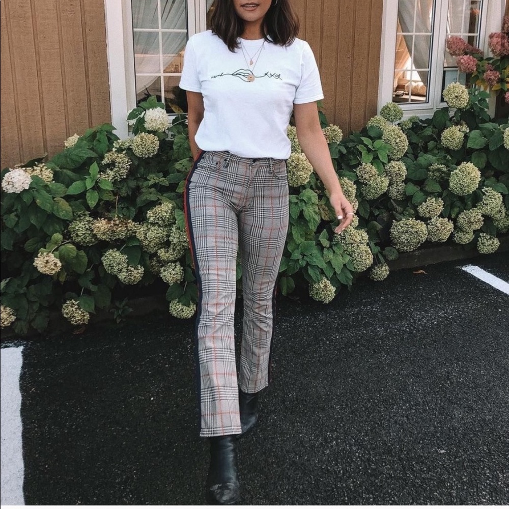 NEW • Mother • The Insider Plaid Ankle Pants - Picture 2 of 4